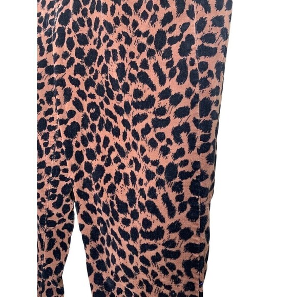 Ann Taylor Loft Pants Women Sz 8 Super Skinny Stretch Animal Cheetah Print Jean - Picture 5 of 8